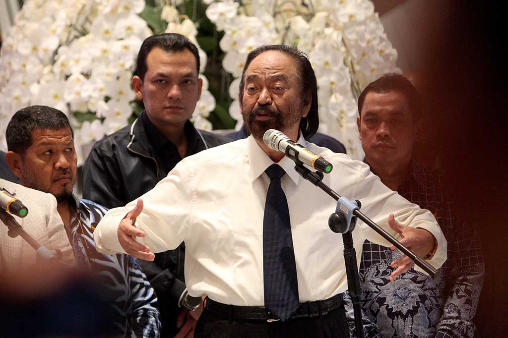 Ketua Umum Partai NasDem Surya Paloh mengatakan bahwa dirinya telah meminta Menteri Pertanian (Mentan) Syahrul Yasin Limpo (SYL) menghadap Presiden Joko Widodo (Jokowi) untuk menyampaikan surat pengunduran diri sebagai menteri.