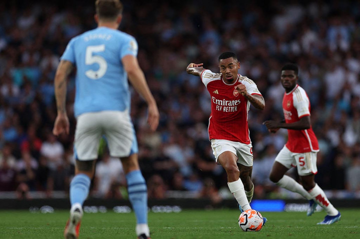Arsenal berhasil mengalahkan Manchester City dengan skor 1-0 dalam lanjutan Liga Inggris 2023/2024 di Stadion Emirates, Minggu, 8 Oktober 2023 WIB, menyusul gol tunggal dari Gabriel Martinelli.