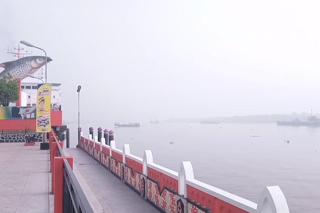 Api tidak hanya membakar dibagian dalam hutan, namun karena kuatnya angin dan luasan lahan yang terbakar, api dengan cepat menjalar hingga ketepi jalan poros. Jalan ini merupakan jalan penghubung antara kabupaten Kotawaringin Timur dengan Kabupaten Seruyan.