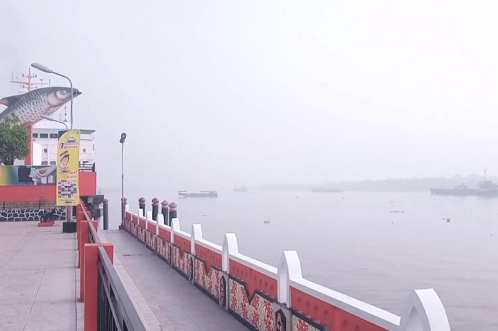 Api tidak hanya membakar dibagian dalam hutan, namun karena kuatnya angin dan luasan lahan yang terbakar, api dengan cepat menjalar hingga ketepi jalan poros. Jalan ini merupakan jalan penghubung antara kabupaten Kotawaringin Timur dengan Kabupaten Seruyan.