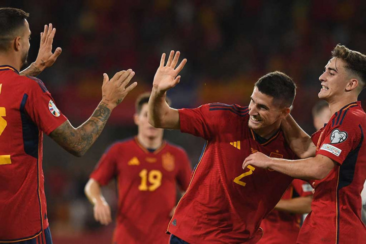 Skuad asuhan Luis De La Fuente berhasil menggandakan keunggulan pada menit 84 melalui gol Oihan Sancet yang memanfaatkan kesalahan lini pertahanan Skotlandia. Skor 2-0 bertahan hingga laga usai.