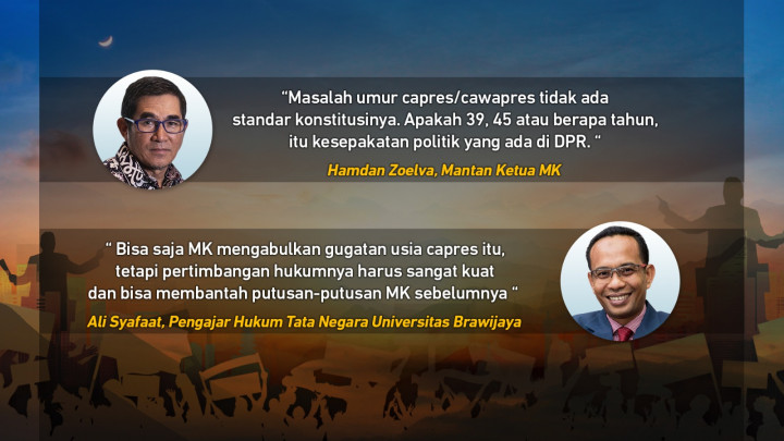 Daftar Gugatan Batas Usia Capres-Cawapres yang Dibacakan MK Hari Ini