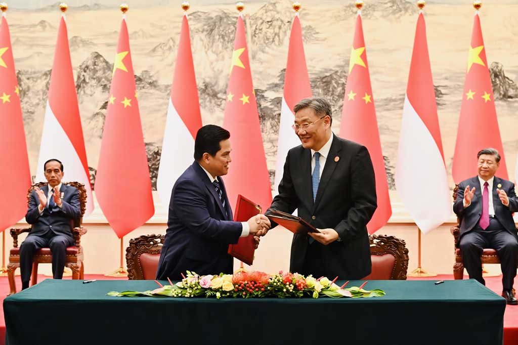 Sebelumnya, saat bertemu secara bilateral dengan Xi Jinping, Jokowi meyakini bahwa hubungan baik Indonesia dengan RRT akan makin kuat ke depannya. Untuk itu, Jokowi mendorong agar kedua negara memanfaatkan momentum baik saat ini untuk meningkatkan kerja sama kedua negara.