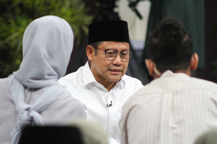 Muhaimin mengatakan bahwa dirinya bersyukur pendaftaran Pilpres 2024 bertepatan dengan Hari Santri Nasional.