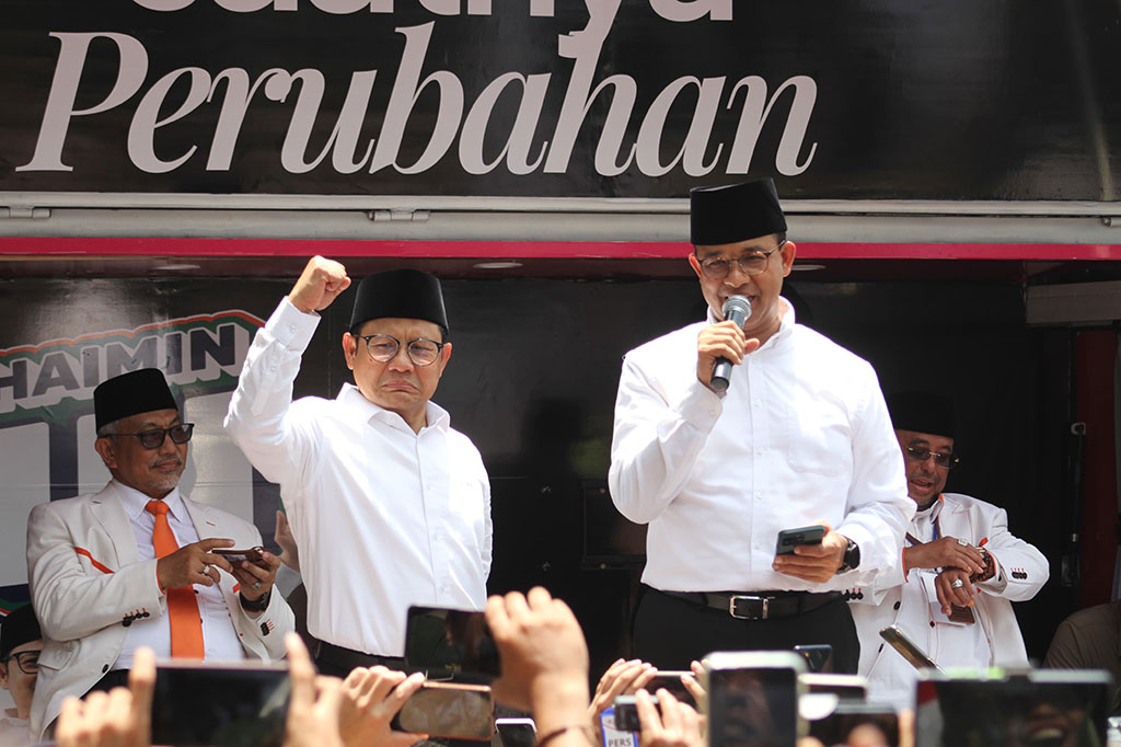 Bakal calon presiden (capres) usungan Koalisi Perubahan, Anies Baswedan, mengatakan pandangan setiap masyarakat Indonesia boleh berbeda-beda dalam pesta demokrasi, tetapi tetap menjadi satu bangsa Indonesia.