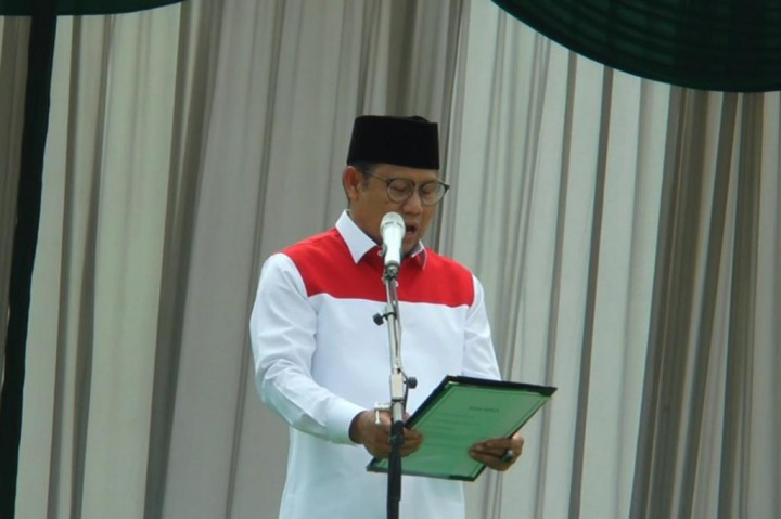Muhaimin menyampaikan tahun ini Hari Santri Nasional bertema 'Jihad Santri Mewujudkan Keadilan dan Kemakmuran'. Jihad santri ini, kata dia, adalah perjuangan semua kalangan agar santri bisa mewujudkan keadilan dan kemakmuran.