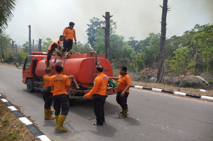 Salah satu wilayah di Babel kerap terjadi karhutla adalah di lahan lahan kosong di komplek perkantoran Pemerintah Provinsi Babel.