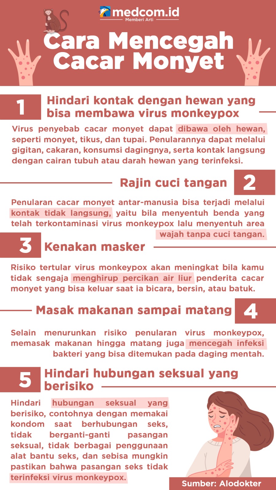 Cara Mencegah Cacar Monyet