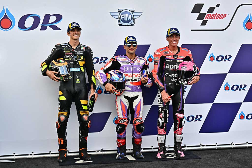 Sementara itu posisi kedua ditempati pembalap Mooney VR46 Luca Marini yang mencatatkan waktu +0,138 detik atas Martin. Di urutan ketiga diperoleh pembalap Aprilia Aleix Espargaro.