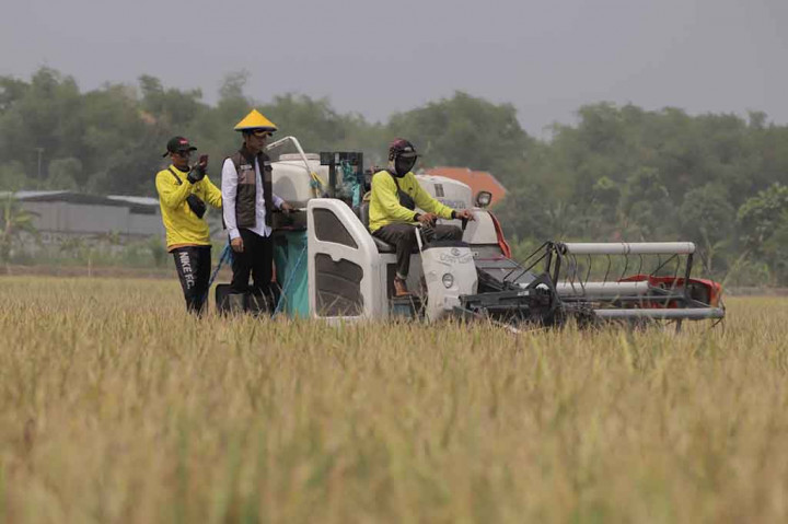 Gubernur Jatim, Khofifah Indar Parawangsa menyatakan produksi padi di Jatim surplus hingga 9,23 persen. Bahkan, stok padi di Jawa Timur menjadi penyangga ketahanan pangan di luar Jawa.