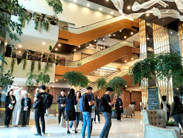 Lobby depan KPJ Damansara Specialist Hospital 2. (Foto: Dok. Medcom.id/Yatin Suleha)