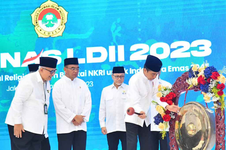 Demikian disampaikan Presiden dalam sambutannya saat meresmikan pembukaan Rapat Kerja Nasional Lembaga Dakwah Islam Indonesia (LDII) Tahun 2023 dan peresmian Gedung Serbaguna Minhaajurrosyidiin di Grand Ballroom Gedung Serbaguna Minhaajurrosyidiin, Jakarta, pada Selasa, 7 November 2023.