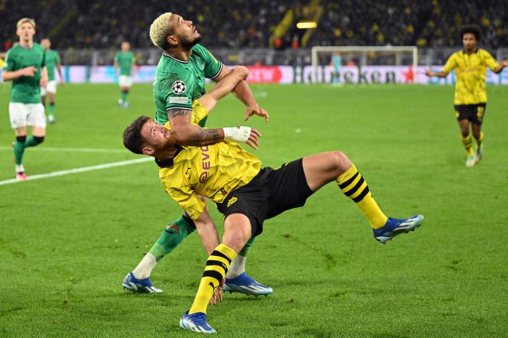 Sisa jalannya pertandingan menjadi milik Dortmund, sementara Newcastle gagal memberikan ancaman nyata kepada tuan rumah. Skor 2-0 bagi keunggulan Dortmund bertahan sampai peluit panjang berbunyi. 