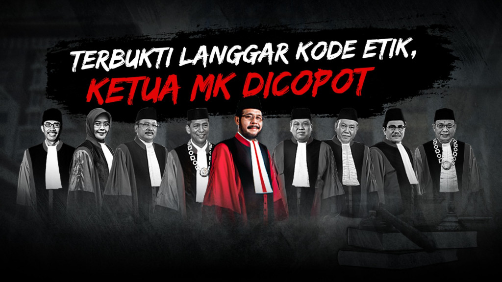 Terbukti Langgar Kode Etik, Ketua MK Dicopot