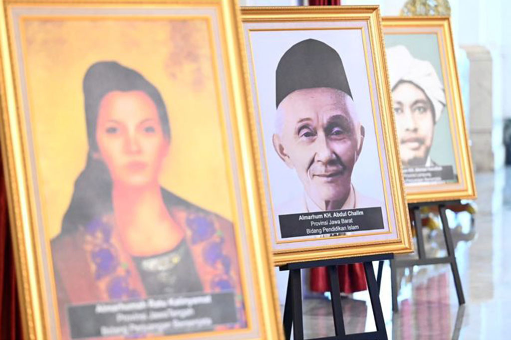 Kemudian Almarhumah Ratu Kalinyamat dari Jawa Tengah, Almarhum KH Abdul Chalim dari Jawa Barat, Almarhum KH Ahmad Hanafiah dari Lampung.