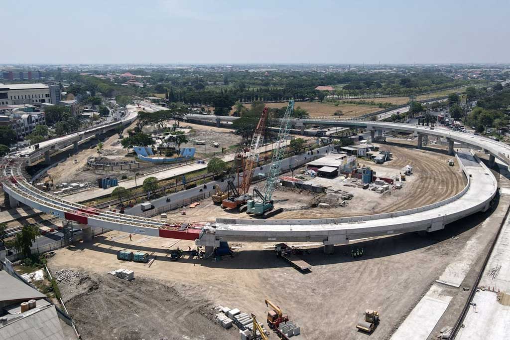 Bupati Sidoarjo Ahmad Muhdlor mengatakan, saat ini progres pembangunan jembatan yang dilakukan adalah pemasangan beton cor sisi sebelah utara. Pemasangan balok girder yang menjadi unsur utama pembangunan jembatan sudah selesai dilakukan. 