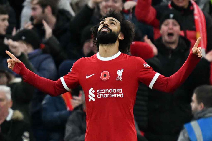 Salah pada musim ini telah mengoleksi 12 gol, dengan sembilan di antaranya ditorehkan di Anfield.