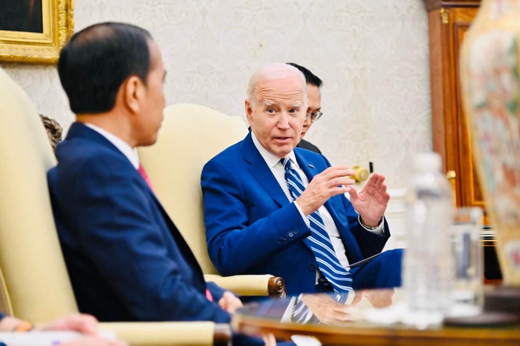 Dalam kesempatan tersebut, Presiden Biden menyampaikan bahwa kerja sama antara Indonesia dan Amerika Serikat yang meningkat menjadi kemitraan strategis yang komprehensif, menandakan era baru kerja sama antarkedua negara dalam berbagai bidang.