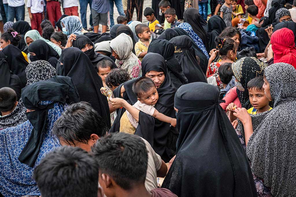 Panglima Laot Aceh Miftach Tjut Adek menyebutkan jumlah etnis Rohingya yang terdampar tersebut sebanyak 196 orang dengan rincian 61 laki-laki dewasa, 69  perempuan dewasa, 27 anak perempuan, 32 anak laki-laki, dan tujuh orang di antaranya tidak berada di lokasi.