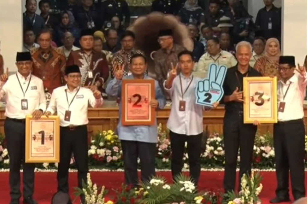 Pasangan calon presiden (capres) dan calon wakil presiden (cawapres) Anies Baswedan-Muhaimin Iskandar (Cak Imin) mendapat nomor urut satu untuk Pemilihan Presiden (Pilpres) 2024. Hal itu berdasarkan hasil pengundian dan penetapan nomor urut capres dan cawapres.