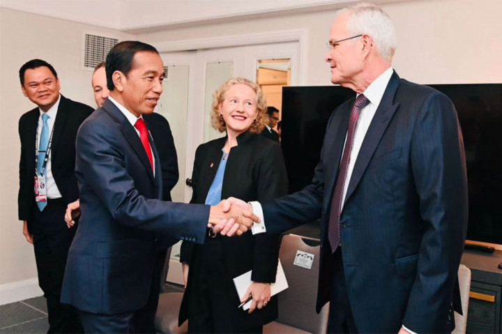 Dalam pertemuan tersebut, Presiden Jokowi menyampaikan bahwa fasilitas CSS dari Exxon akan menjadi terbesar di Asia Tenggara dan kompleks petrokimia menjadi salah satu yang tercanggih di dunia.