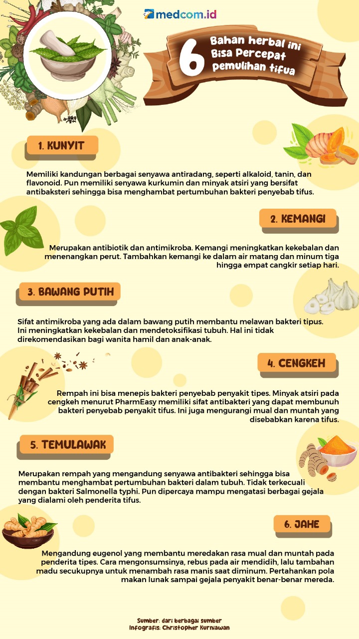 6 Bahan Herbal ini Bisa Percepat Pemulihan Tifus