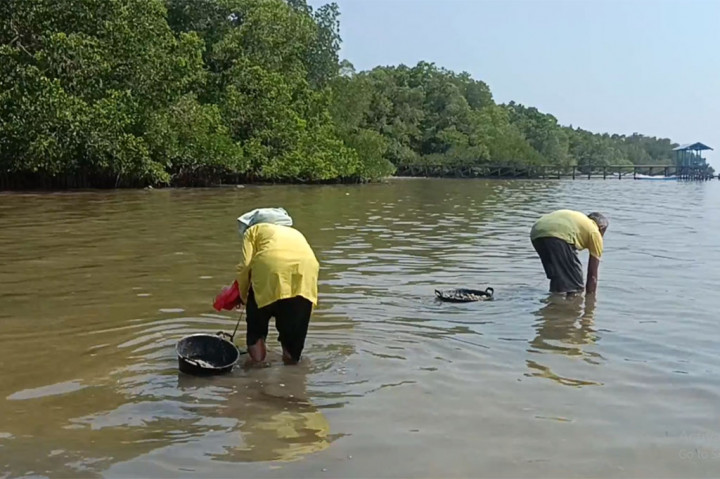 Sebenarnya Ibu Hasma memiliki suami bernama Ali yang tidak memiliki pekerjaan tetap karena keterbatasan fisik, dimana salah satu tangannya buntung, sehingga membuatnya kesulitan bekerja. Mereka selalu bersama-sama turun ke laut untuk mencari kerang.