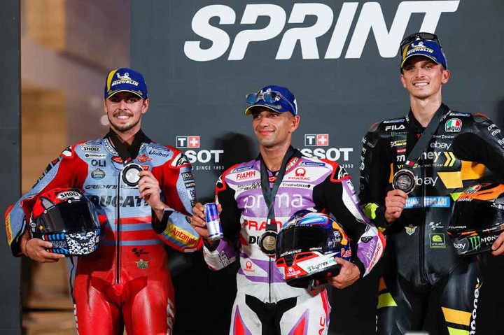 Bagnaia finis di urutan kelima, memungkinkan pembalap Spanyol itu memangkas jarak di klasemen menjadi tujuh poin dengan balapan hari Minggu dan sprint akhir musim serta balapan di Valencia yang akan datang.