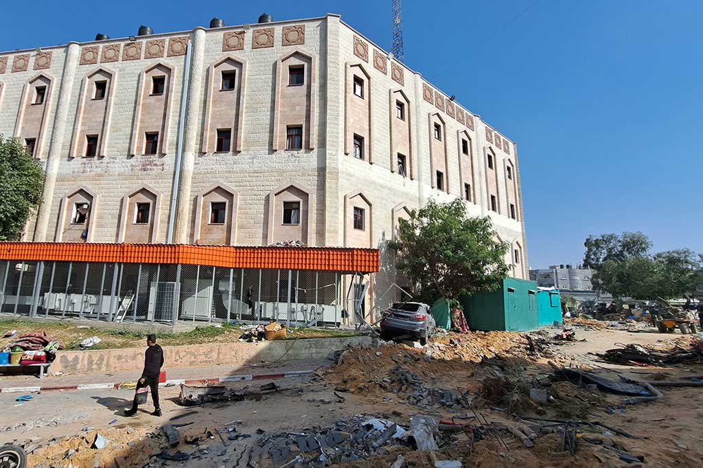 Serangan itu terjadi beberapa jam sebelum jeda kemanusiaan antara Israel dan Hamas di Jalur Gaza akan dimulai pada Jumat pukul 07.00 waktu setempat.