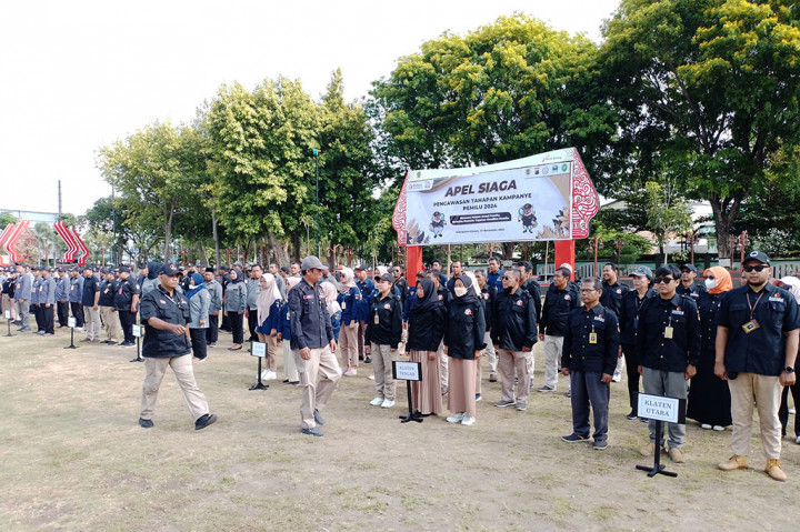 Apel diikuti seluruh anggota Panwaslu Desa/Kelurahan dan Panwaslu Kecamatan se-Kabupaten Klaten. Kegiatan apel ini juga dihadiri Bupati Sri Mulyani dan Forkopimda Klaten.