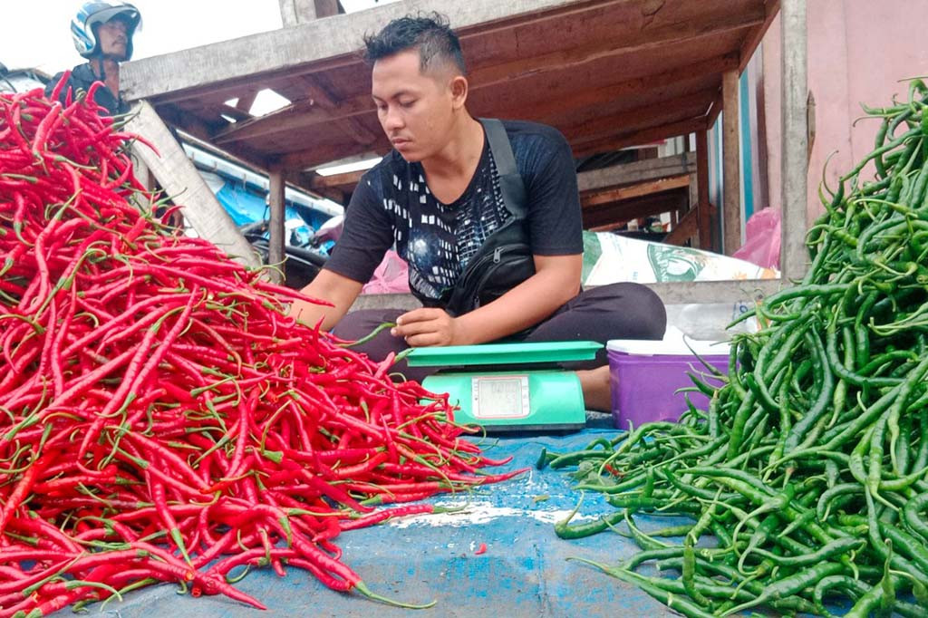 Pemilik warung warung nasi, penjual kue jajanan dan warga di Provinsi Aceh, kini semakin resah. Pasalnya keberadaan cabai merah di pasar-pasar tradisional terus meroket. Apalagi ketersediaan barang mulai sulit didapati.