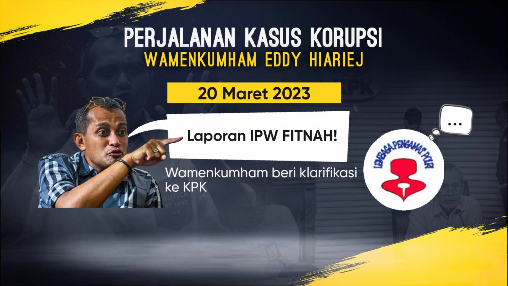 Perjalanan Kasus Korupsi Wamenkumham Eddy Hiariej