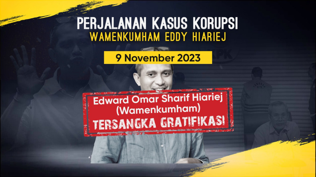 Perjalanan Kasus Korupsi Wamenkumham Eddy Hiariej