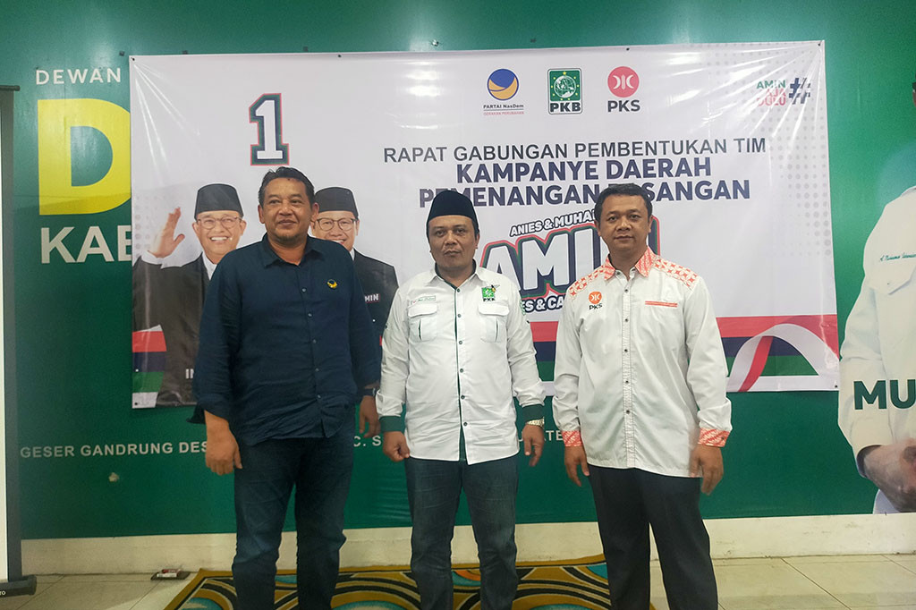 Jelang pemilihan umum (Pemilu) 2024, Tim Kampanye Daerah (TKD) pemenangan Anies Baswedan-Muhaimin Iskandar (AMIN) telah terbentuk yang dihadiri oleh Koalisi perubahan yakni NasDem, PKB dan PKS. Pembentukan tim pemenangan tersebut, dilakukan di kantor Dewan Pimpinan Cabang (DPC) PKB termasuk menjadi posko pemenangan AMIN.