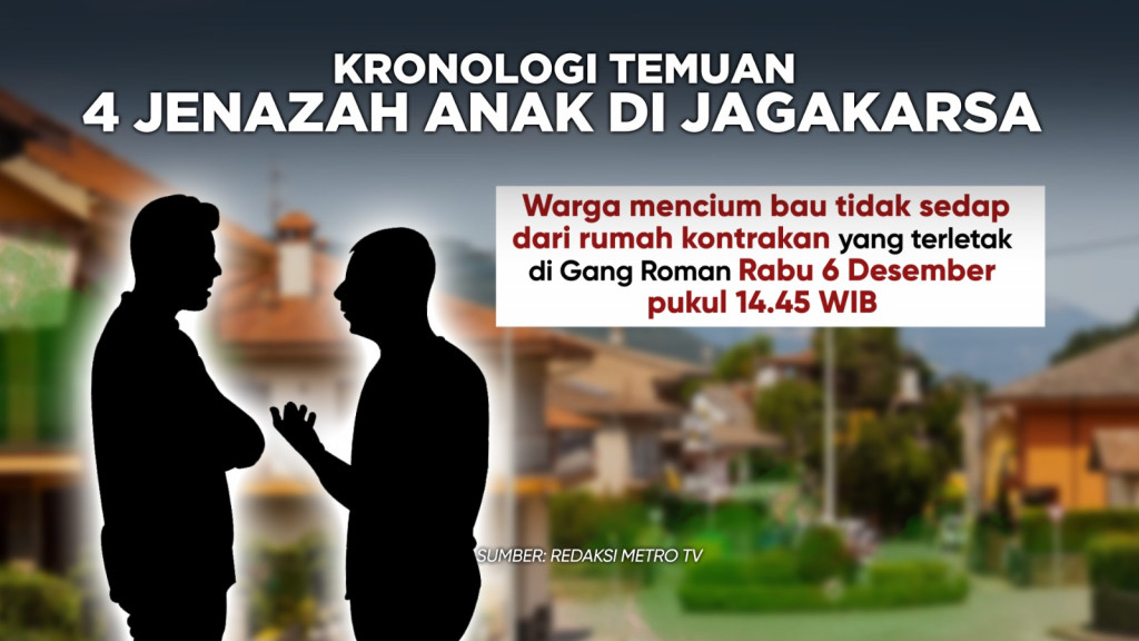 Kronologi Temuan 4 Jenazah Anak di Jagakarsa
