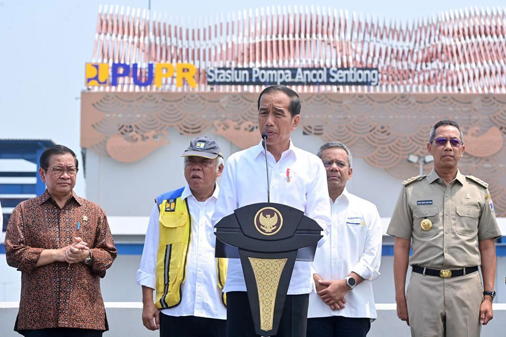 Jokowi menuturkan bahwa sejumlah langkah berkesinambungan telah dilakukan oleh pemerintah dari hulu hingga hilir untuk mengurangi banjir di wilayah Jakarta. Presiden memaparkan di antaranya adalah pembangunan Bendungan Ciawi dan Bendungan Sukamahi, Sodetan Ciliwung, hingga normalisasi Sungai Ciliwung.