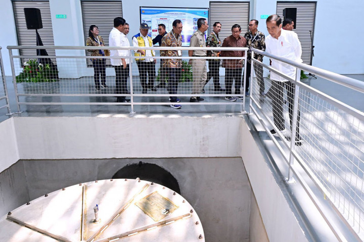 Lebih lanjut, Kepala Negara menyebut bahwa Stasiun Pompa Ancol Sentiong tersebut menghabiskan anggaran pembangunan senilai Rp481 miliar dan menjadi stasiun pompa air terbesar di Indonesia.