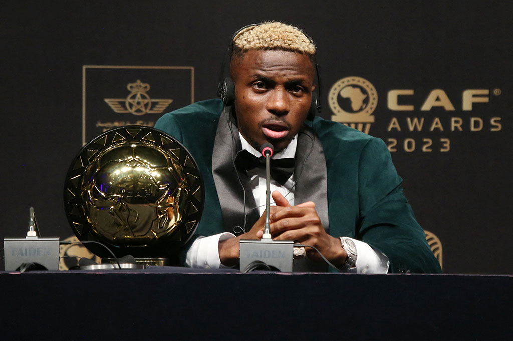 Osimhen menjadi pencetak gol terbanyak dengan 10 gol pada kualifikasi Piala Afrika 2024, yang akan diselenggarakan di Pantai Gading mulai 13 Januari.