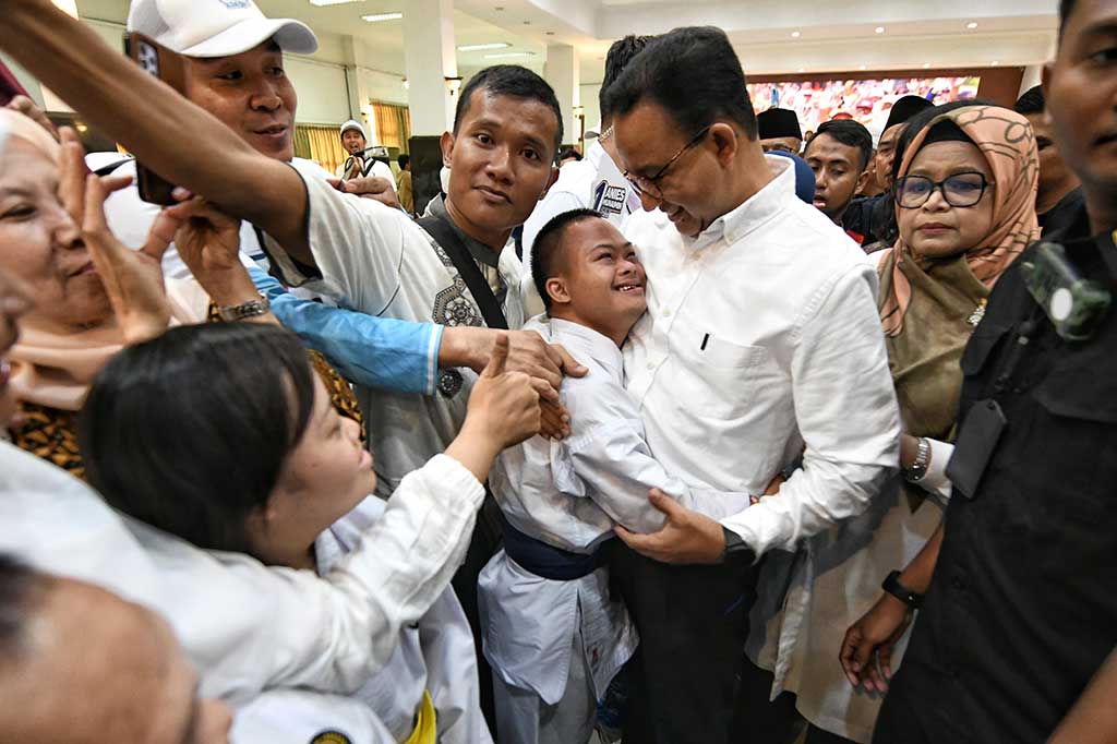 Dalam sambutannya, Anies menegaskan bahwa penyandang disabilitas termasuk dalam 4 golongan dan jika difasilitasi maka seluruhnya akan terfasilitasi, yakni penyandang disabilitas, lansia, anak-anak, perempuan khususnya ibu hamil. Maka dari itu, ke depan, kebijakan khususnya pada level nasional harus memasukkan unsur keadilan sehingga dirasakan langsung oleh penyandang disabilitas.