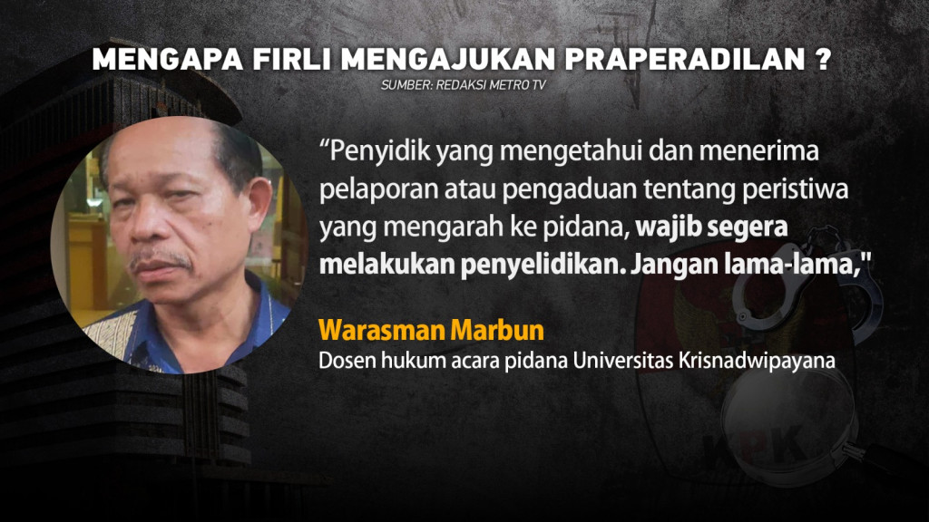 Mengapa Firli Bahuri Mengajukan Praperadilan?