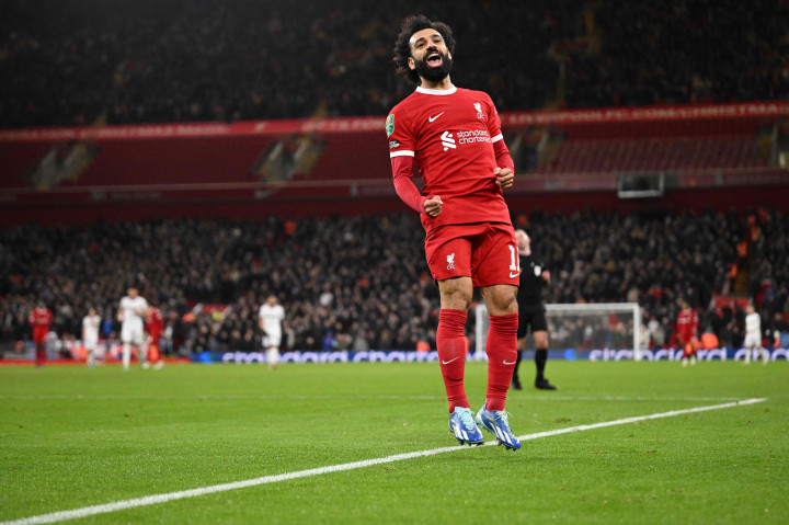 Mohammed Salah yang masuk di babak kedua merestorasi keunggulan tiga gol Liverpool pada menit ke-82.