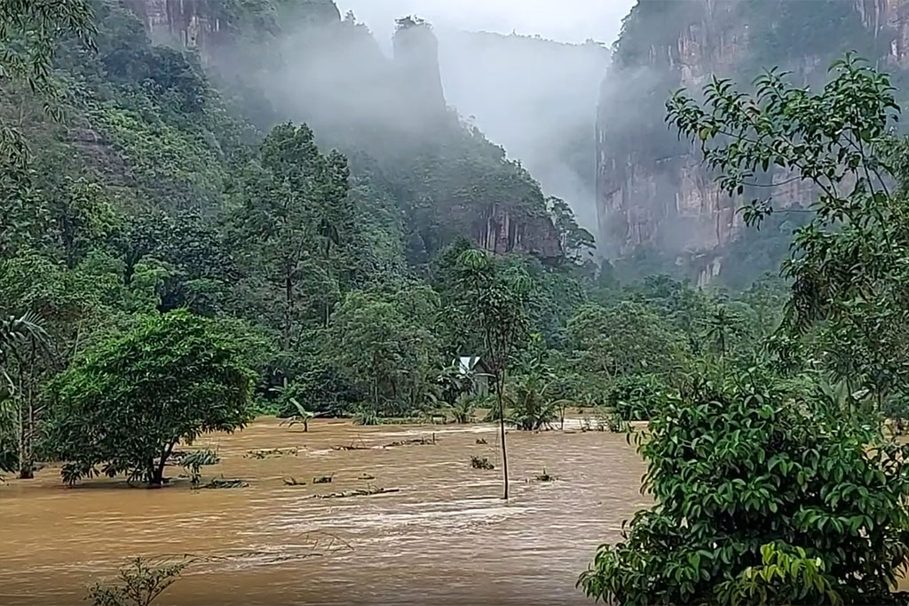 Banjir Kembali Rendam Objek Wisata Lembah Harau