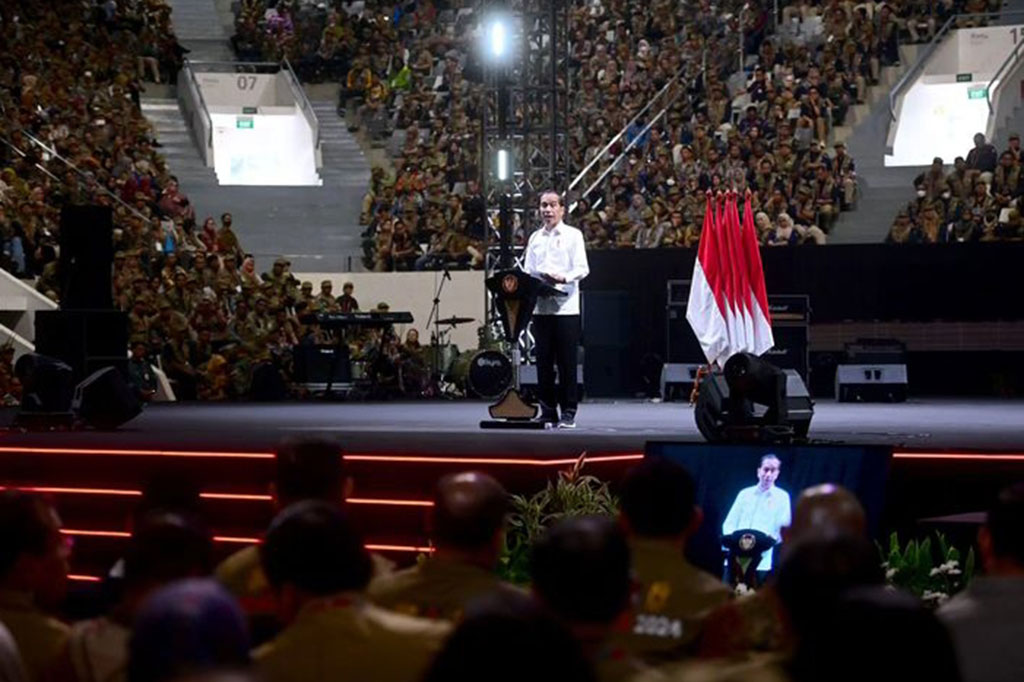 Presiden Joko Widodo mengatakan sikap netral seluruh jajaran Komisi Pemilihan Umum (KPU) penting untuk dilaksanakan demi menjaga legitimasi hasil Pemilu 2024.