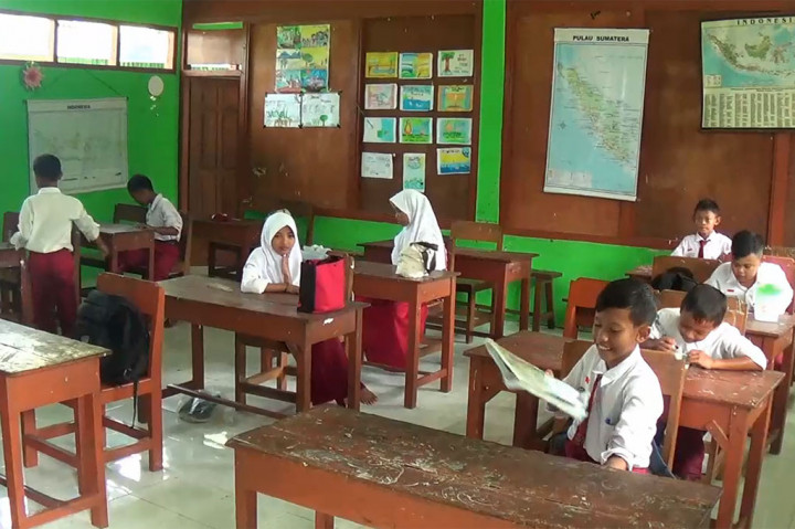 Menurut Hardi, Kepala SDN Pleret 2, banjir yang mengepung sekolahnya ini selalu terjadi akibat hujan deras serta lokasi sekolah yang rendah, sehingga selalu menjadi langganan banjir setiap tahunnya.