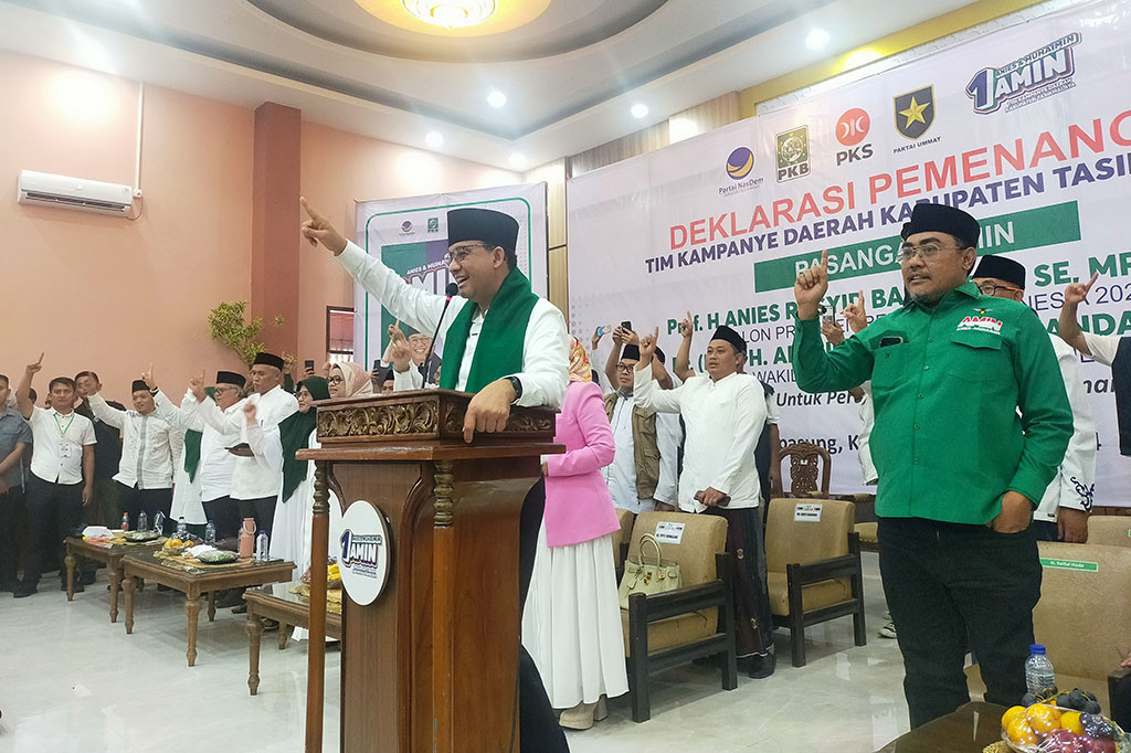 Deklarasi pemenangan AMIN dibacakan oleh Pimpinan Pondok Pesantren Cintawana, KH Ateng Zaenal Arifin dan pembacaan tersebut diucap ulang oleh ribuan simpatisan, ulama di Kabupaten Tasikmalaya. Dalam pembacaan tersebut, akan mendukung dan memenangan pasangan Anies Baswedan-Muhaimin Iskandar Presiden 2024, untuk perubahan.