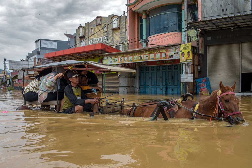 Hujan dengan intensitas tinggi pada Kamis, 11 Januari membuat ratusan rumah di Kecamatan Baleendah dan Dayeuhkolot terendam banjir setinggi 50 sentimeter hingga satu meter.  Banjir juga membuat akses jalan lumpuh tidak bisa dilintasi kendaraan bermotor.