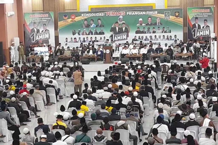 Ia mengatakan, ulama, santri dan relawan se Priangan Timur bersatu bersama mendukung pasangan AMINÂ  pada Pemilu 2024 menang termasuk memberikan pengawalan di masing-masing tempat pemungutan suara (TPS) agar tetap mengamankan suara dalam perhitungan nanti. Namun, ulama, santri dan relawan juga mengucapkan janji pemenangan pasangan AMIN dengan diakhiri pemukulan kentongan dari emak-emak For Anies sebagai simbol perubahan, perlawanan terhadap kecurangan dalam pemilu.