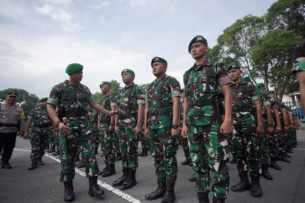 Membacakan amanat Pangdam IV/Diponegoro, Mayjen TNI Tandyo Budi Revita, Zainul Bahar mengungkapkan, kegiatan apel ini diselenggarakan dengan tujuan untuk mengecek dan memastikan kesiapan pasukan dan perlengkapan satuan jajaran TNI Polri di DIY.