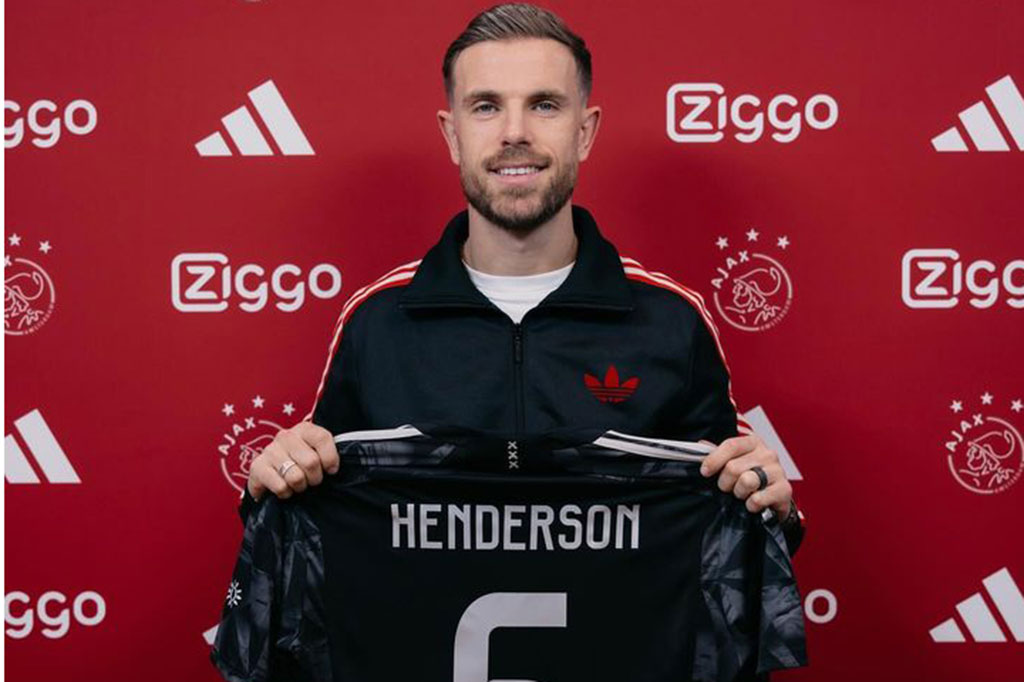 Jordan Henderson resmi berlabuh ke Ajax Amsterdam pada Jumat, 18 Januari 2024, setelah ia dan klub Arab Saudi, Al Ettifaq sepakat untuk mengakhiri kontraknya.