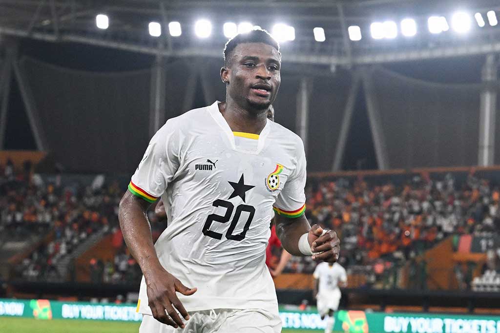 Dua menit berselang Ghana kembali memulihkan keunggulan setelah umpan Denis Odoi dapat dikonversikan menjadi gol oleh Kudus melalui tendangan melengkung ke tiang jauh yang tak dapat dijangkau kiper Mesir Mohamed El Shenawy. Skor berubah menjadi 2-1.